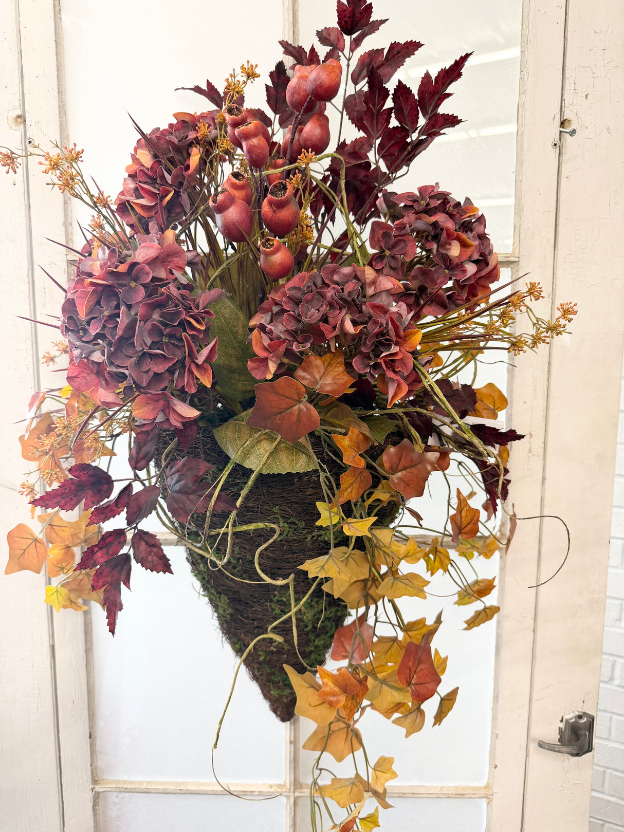 34" Rusty Beauty Wall Basket