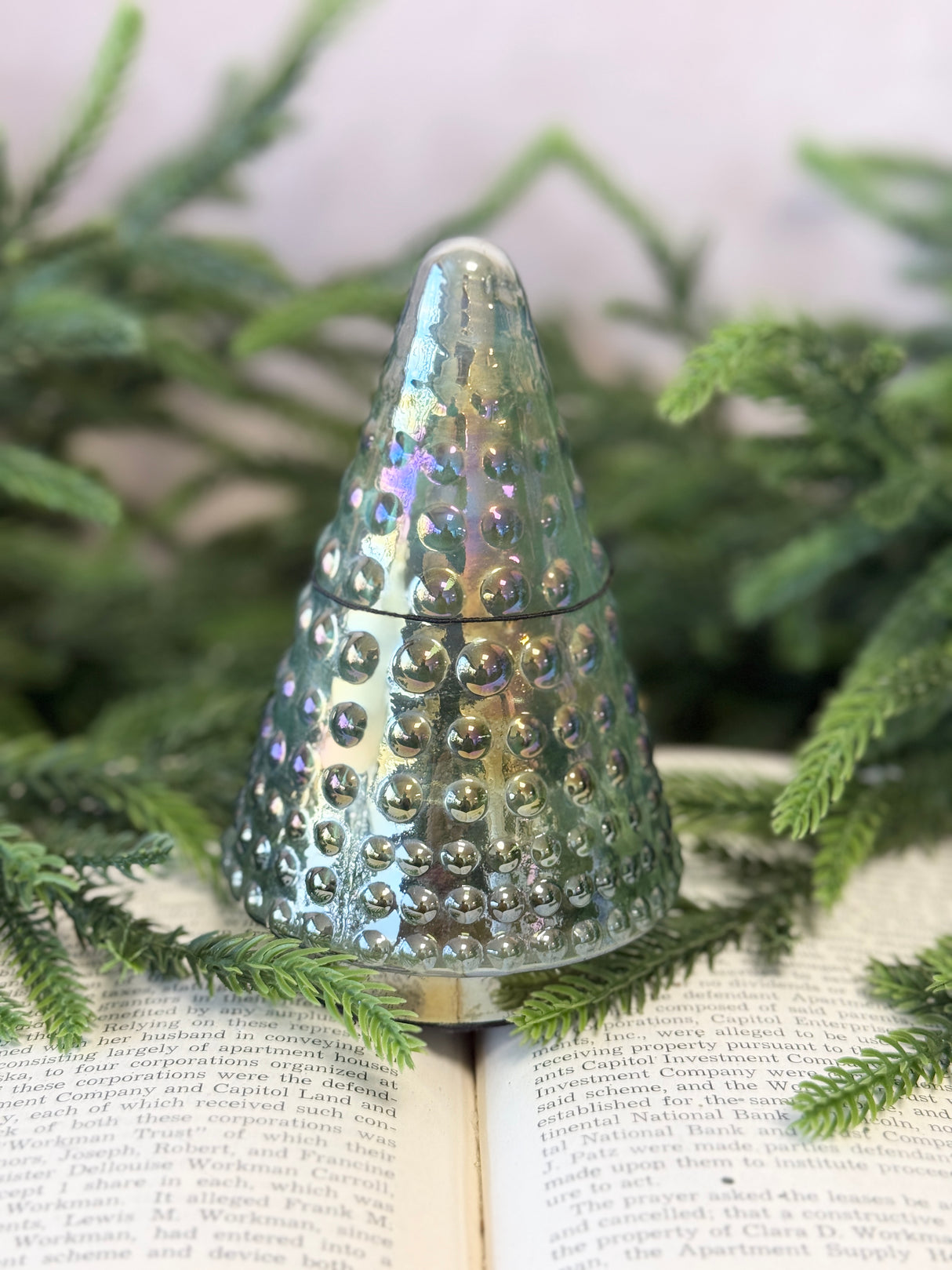 Iridescent Mercury Glass Tree - 4 Colors