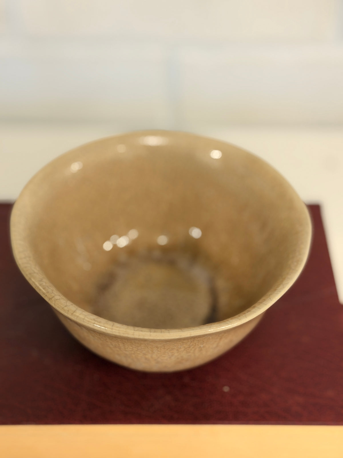 Reactive Crackle Glaze Stoneware Bowl
