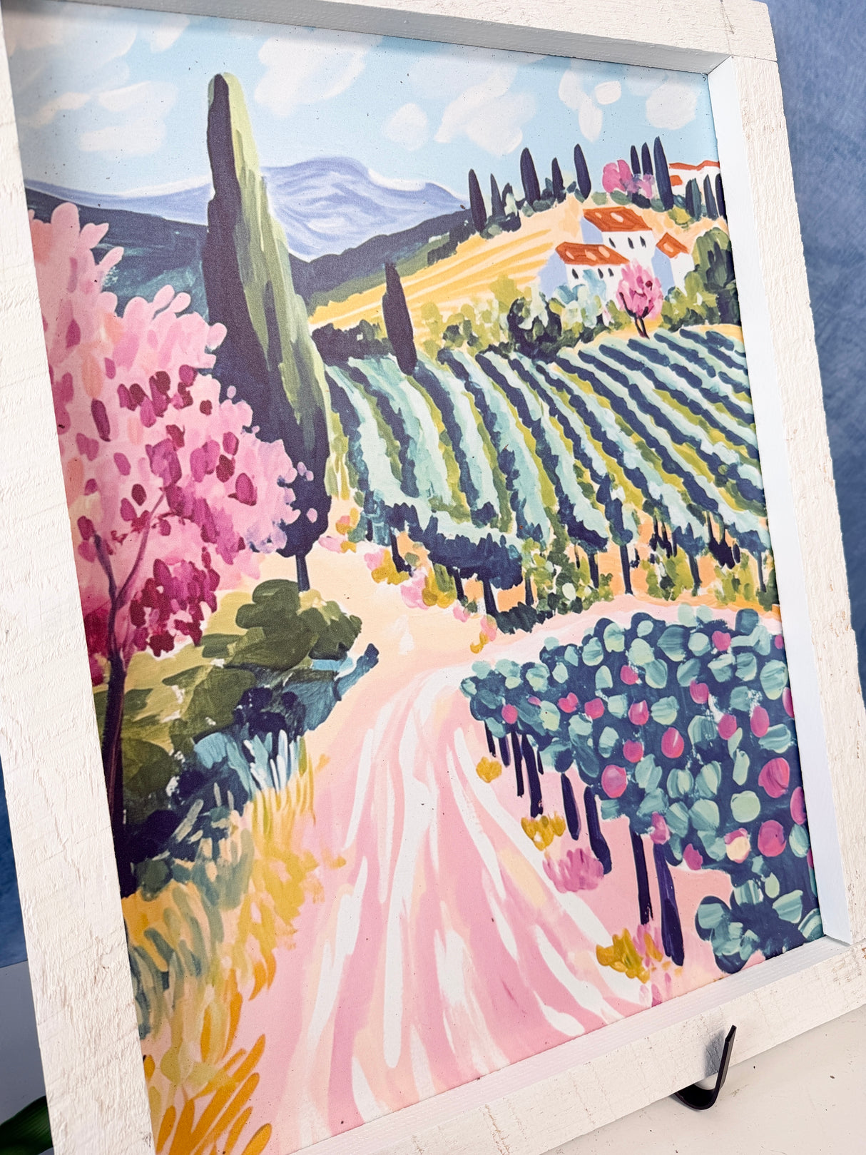 Italy Landscape Wood Framed Art