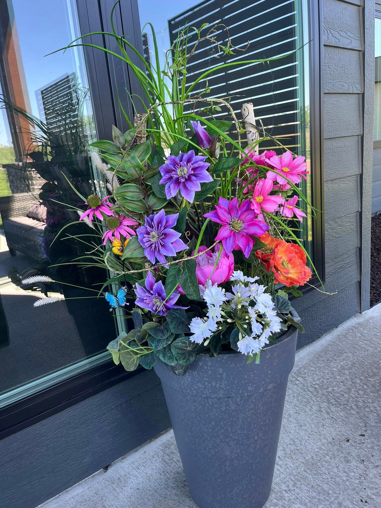 Pink Ombre Peony Spray