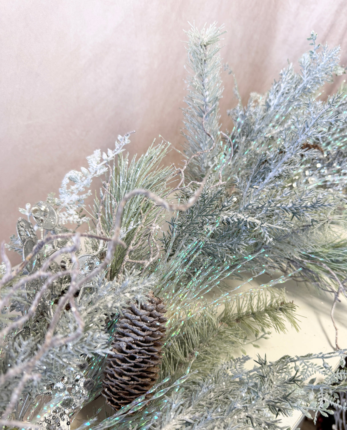 66" Silver Sparkle Garland