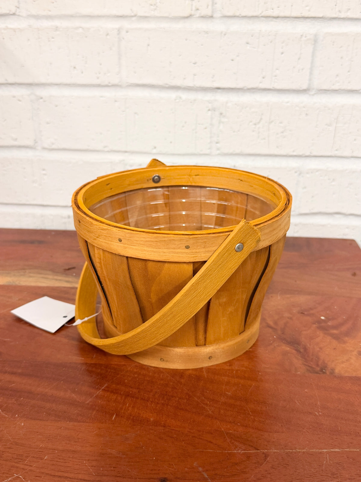 Slatwood Natural Basket with Handle & Liner - 3 Styles