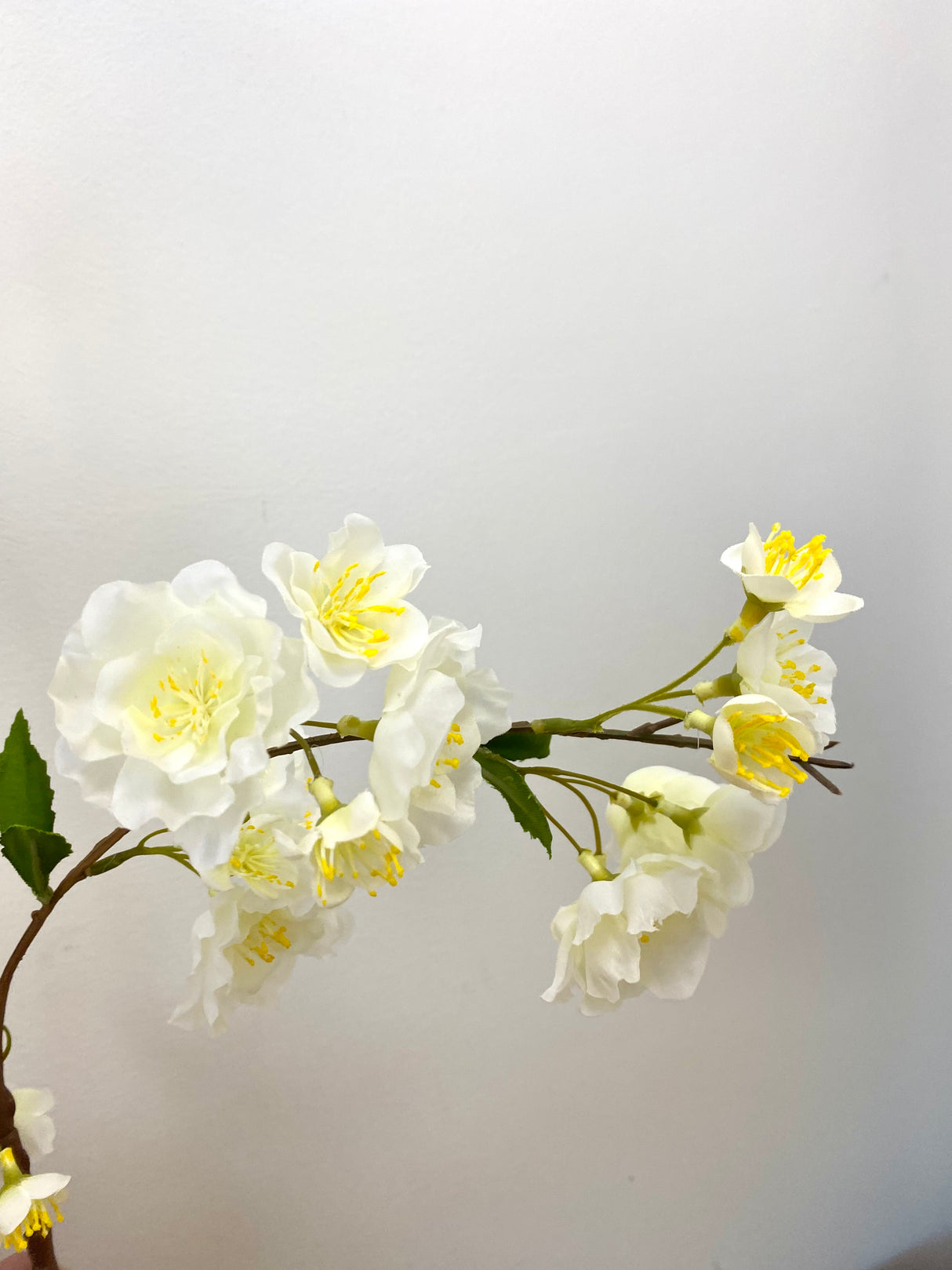 White Osaka Cherry Blossom Spray