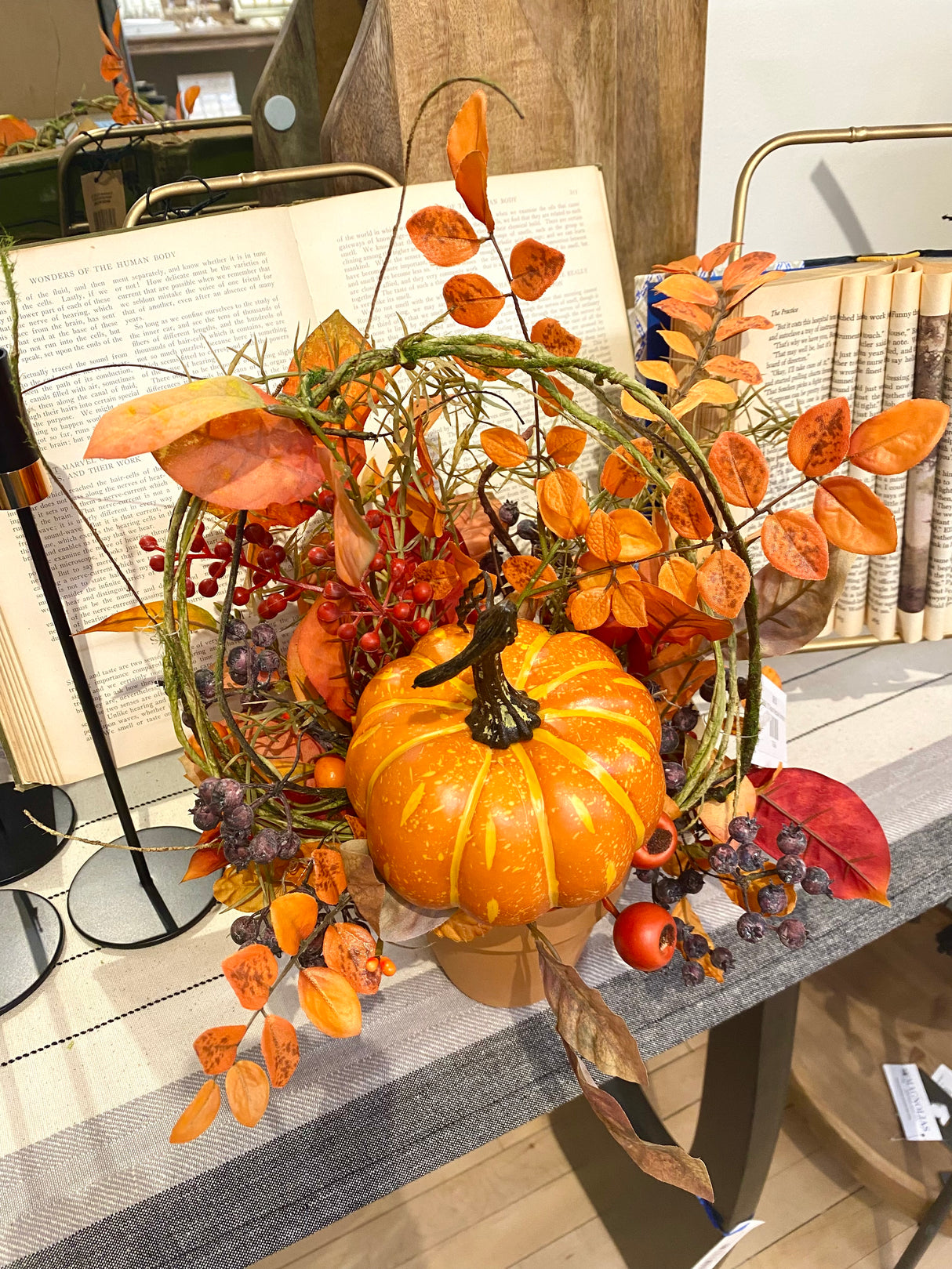 13" Autumn Keepsake Centerpiece
