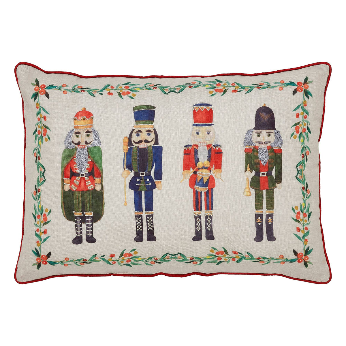 Nutcracker Christmas Throw Pillow