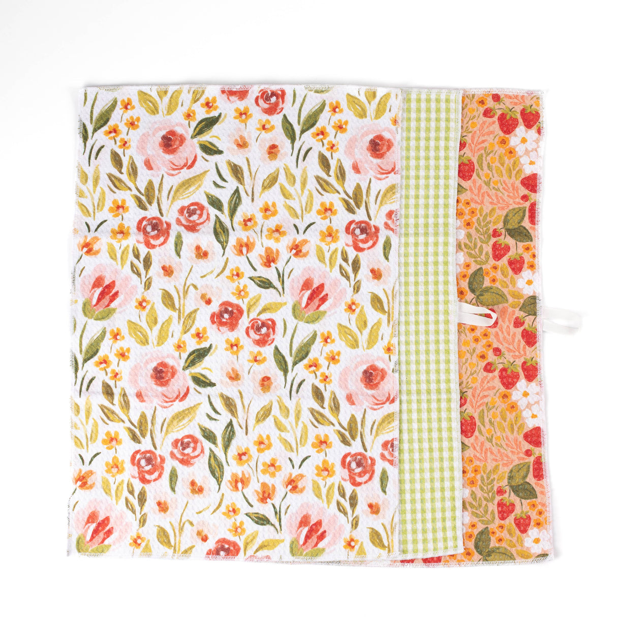 Pack of 3 Microfiber Kitchen Towels - Spring Tones