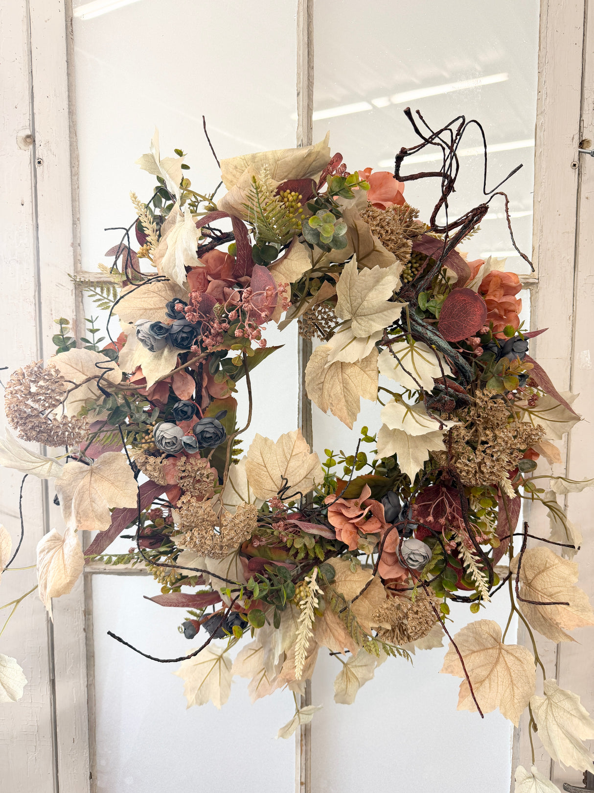 22" Soft Harvest Charm Wreath