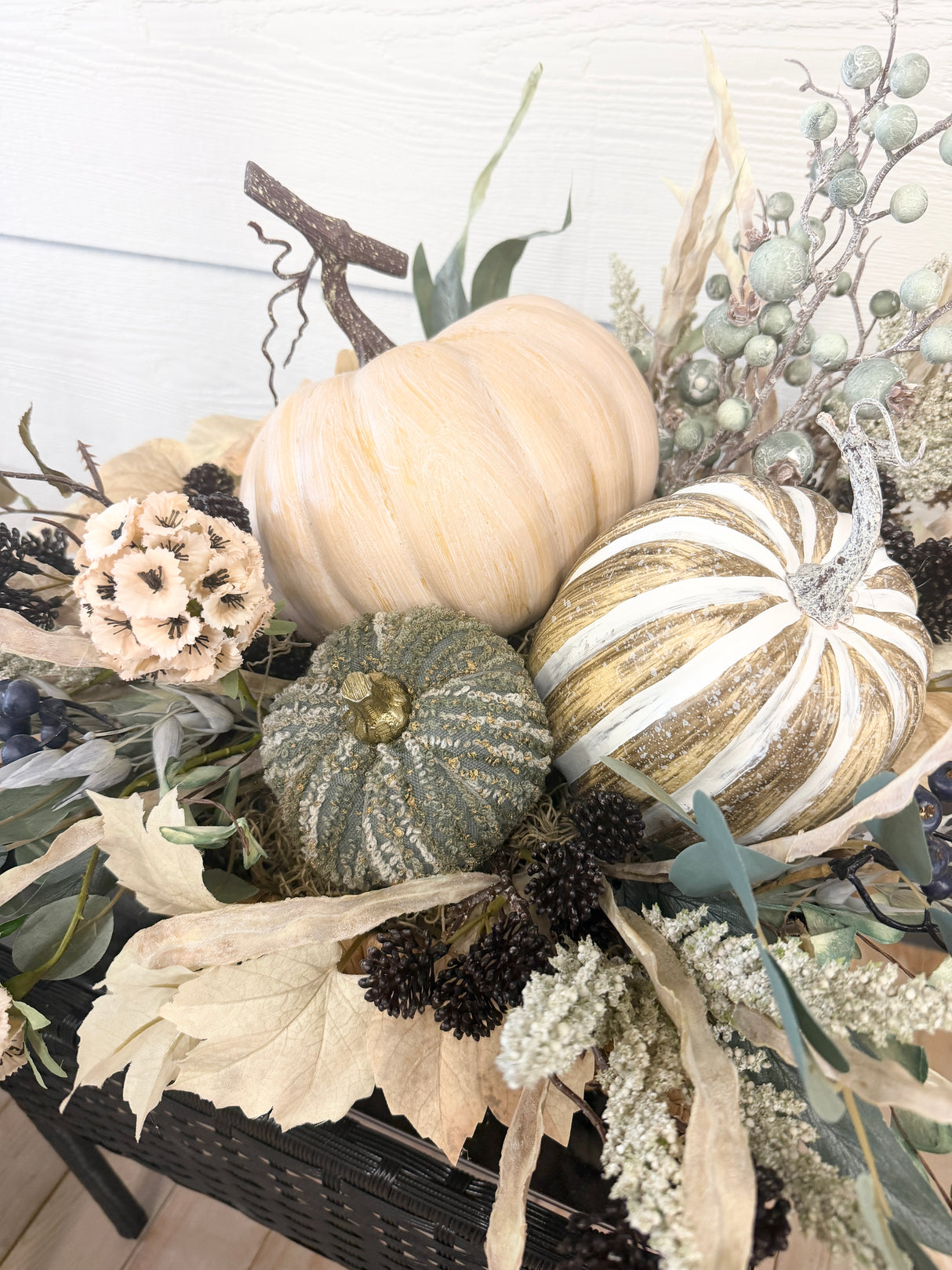 28" Golden Harvest Pumpkin Centerpiece