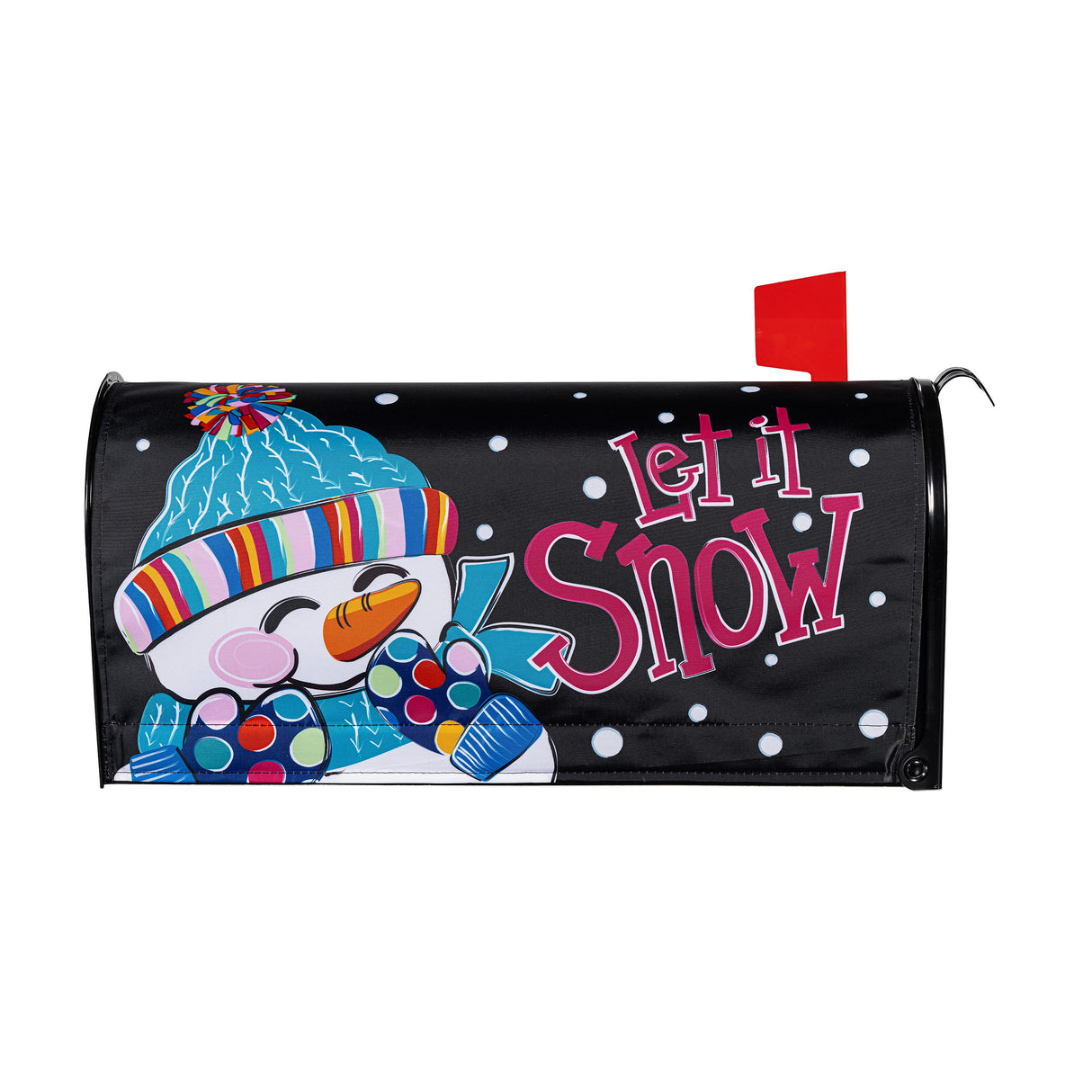 Let It Snow-Man Mailbox Cover