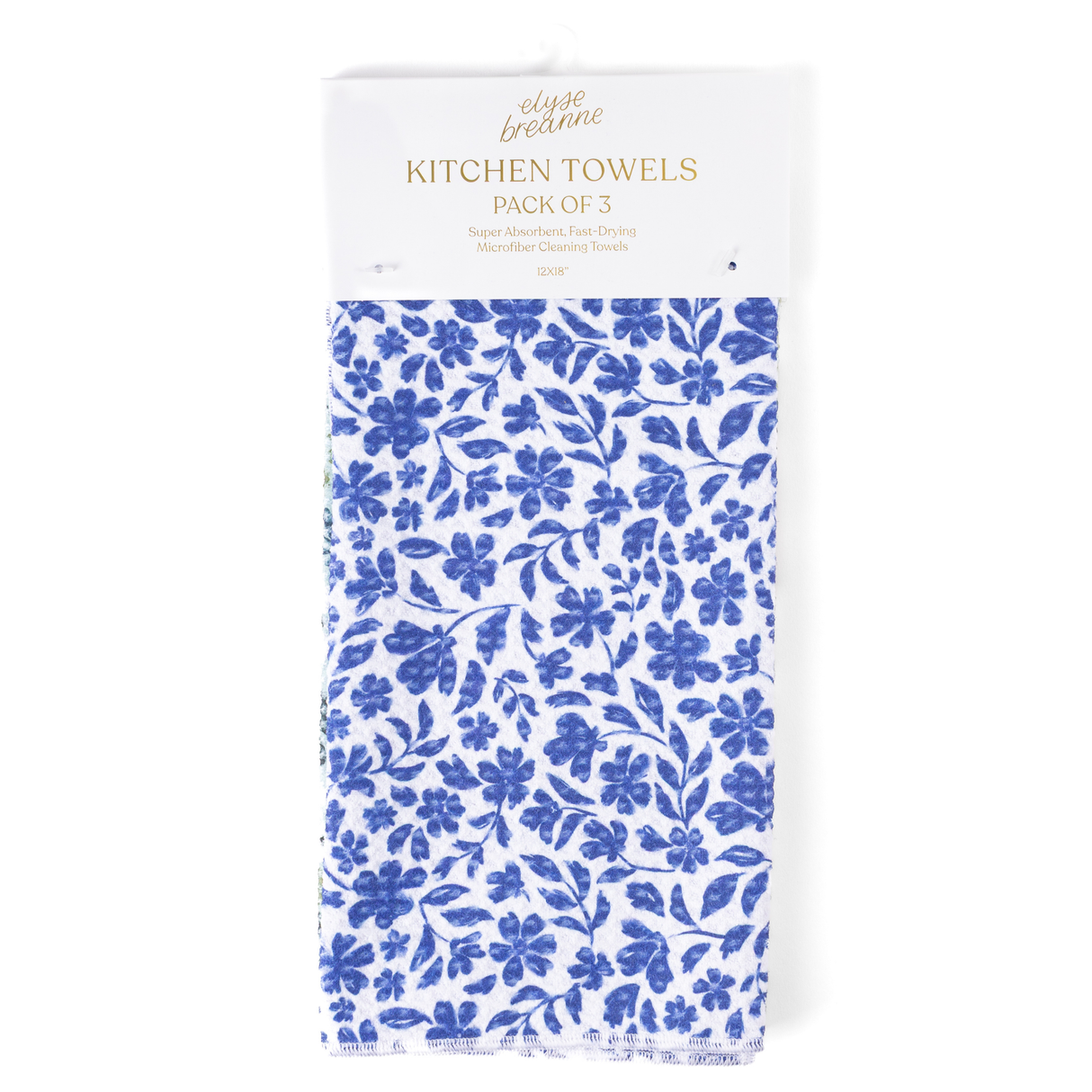 Pack of 3 Microfiber Kitchen Towels - Winter Tones