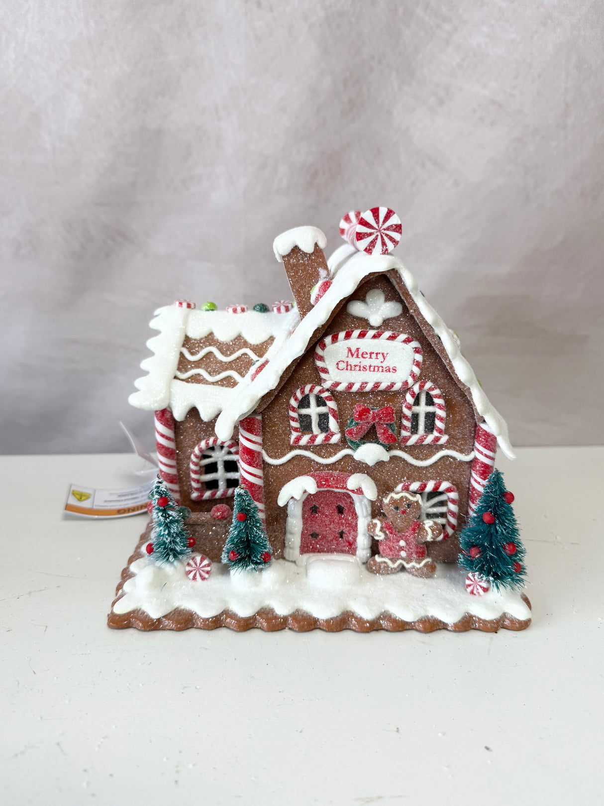 Claydough Gingerbread Lighted House