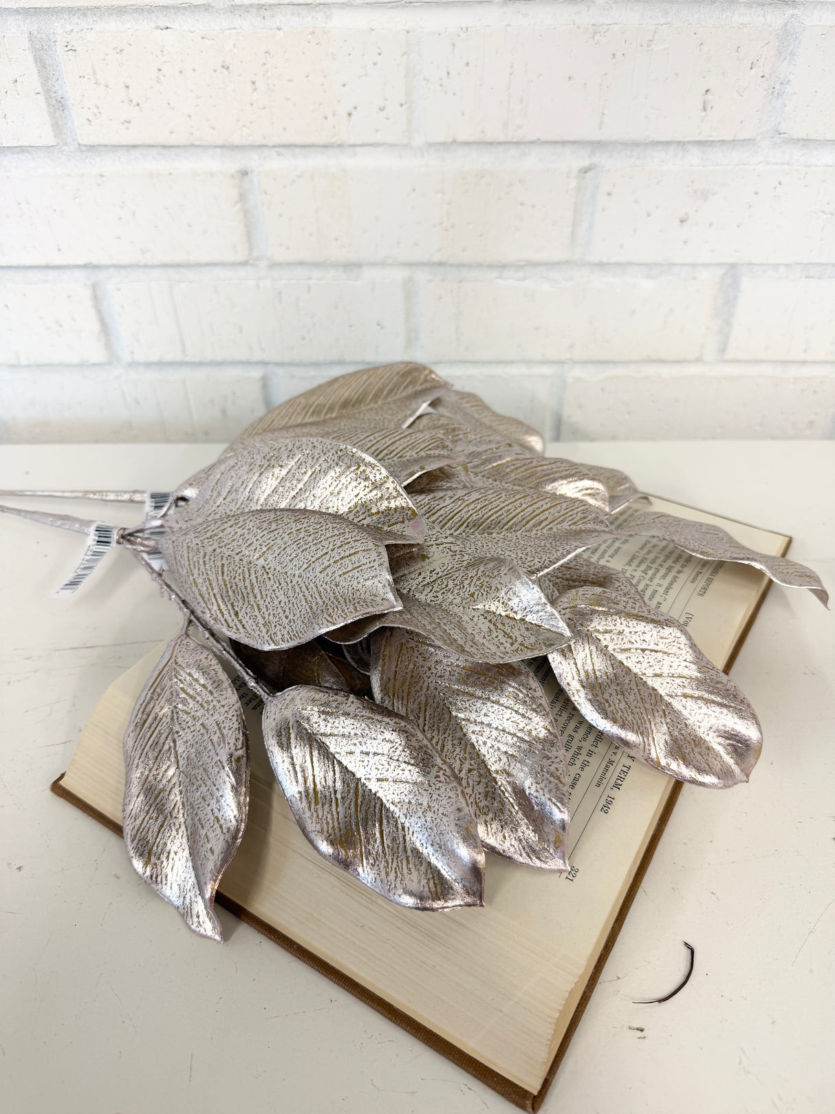 Champagne American Magnolia Leaf Spray