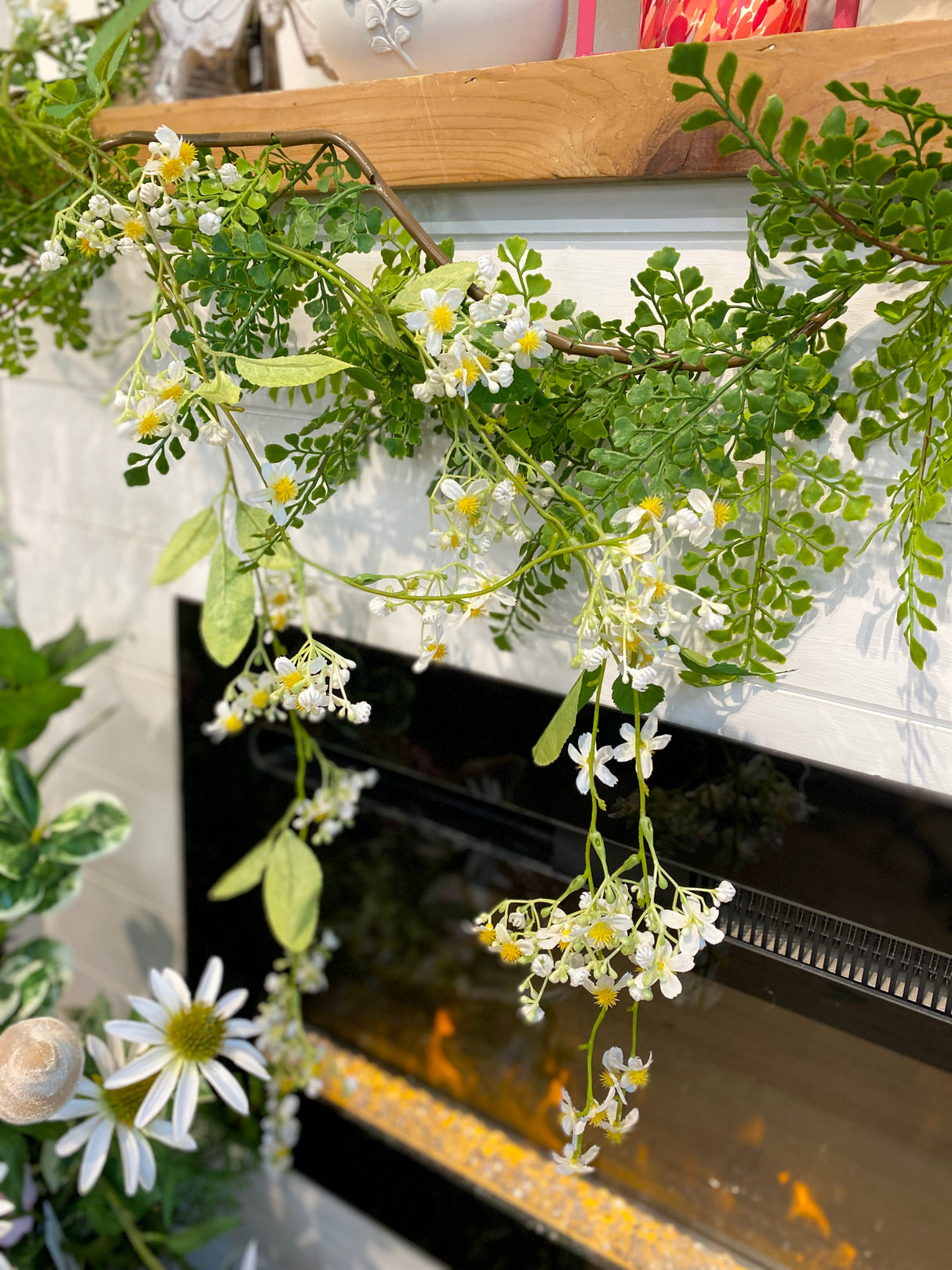 White Hanging Lilac Spray