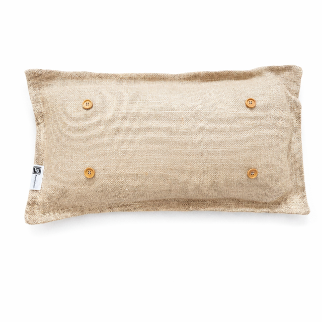 Burlap Stripe Interchangeable Pillow