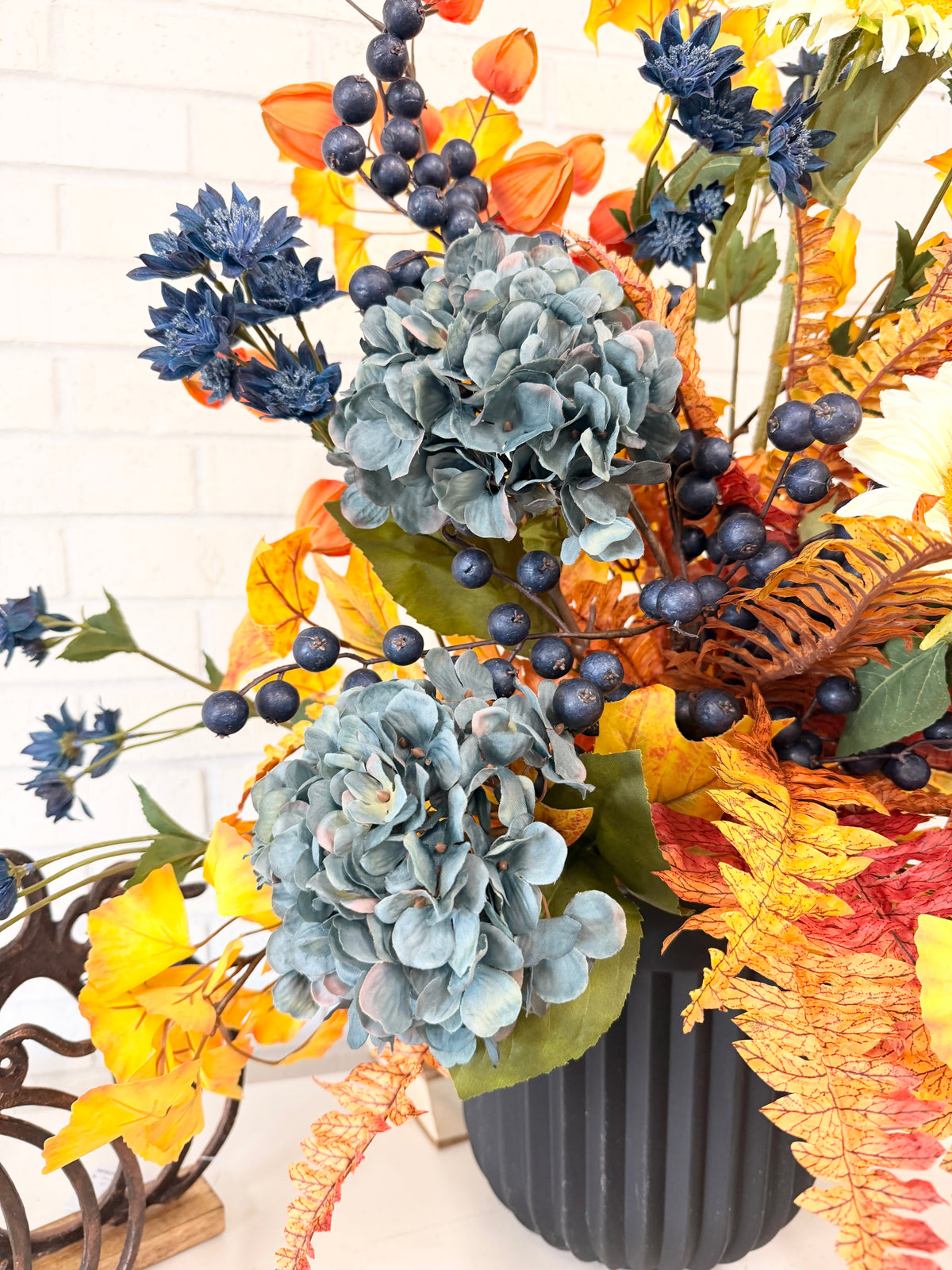 33" Golden Autumn Sunset Porch Pot