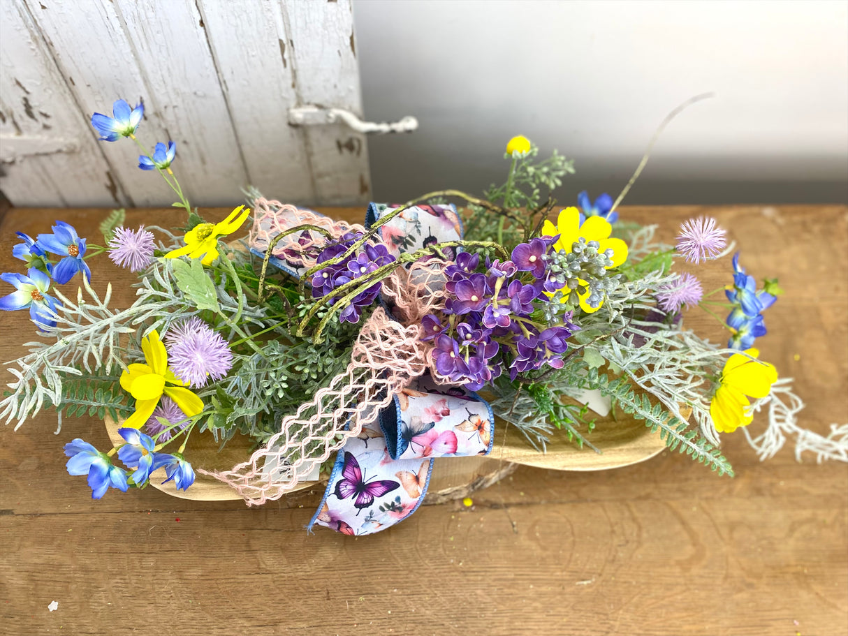 22" Wildflower Whimsy Swag