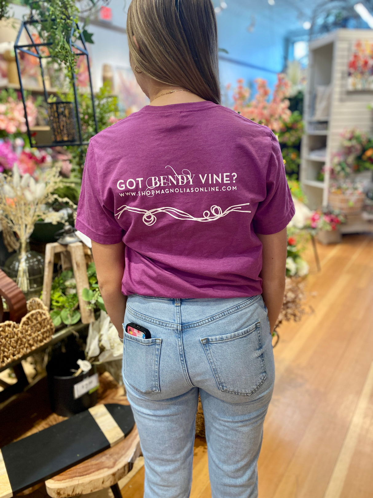 Magnolias Magenta Spring T-Shirt