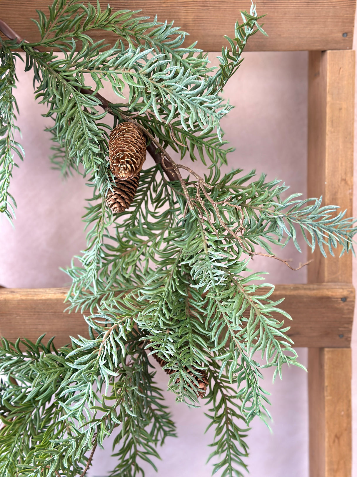66" All Is Calm Pine Garland