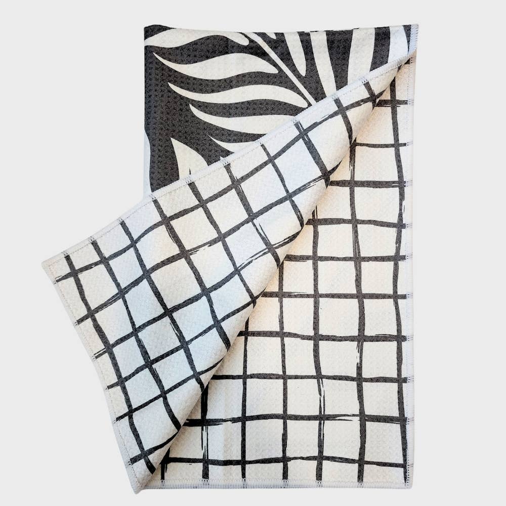 Monstera Reversible Microfiber Tea Towel