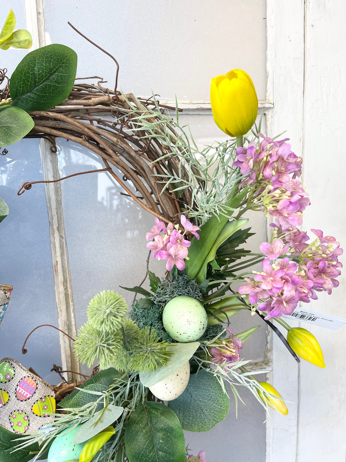 22" Spring Egg Wreath