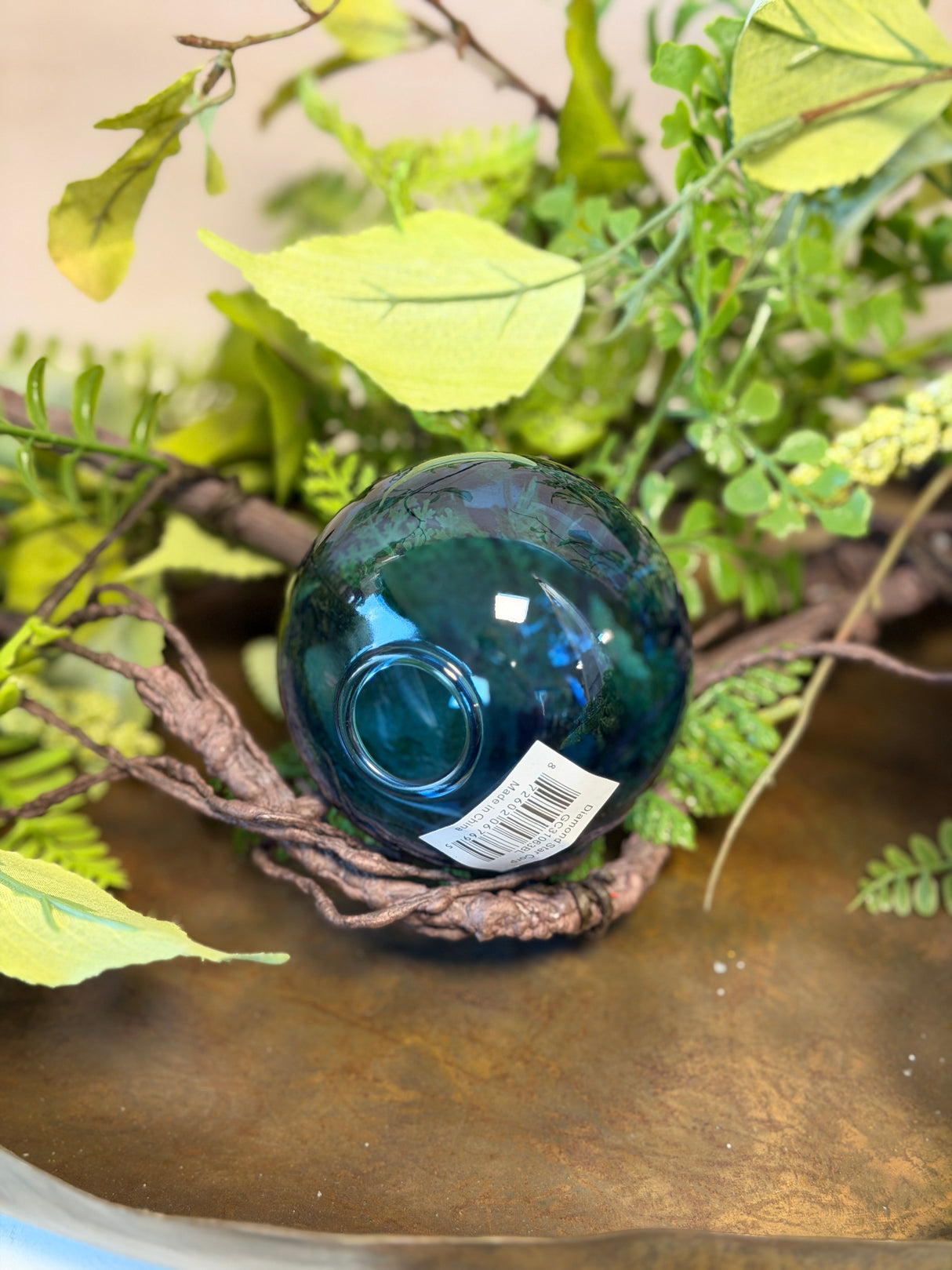 3" Rich Blue Glass Orb