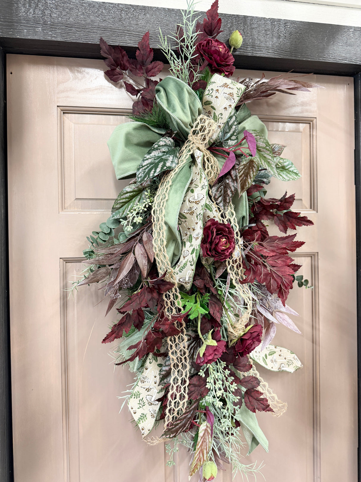 38" Sage Harvest Serenade Swag