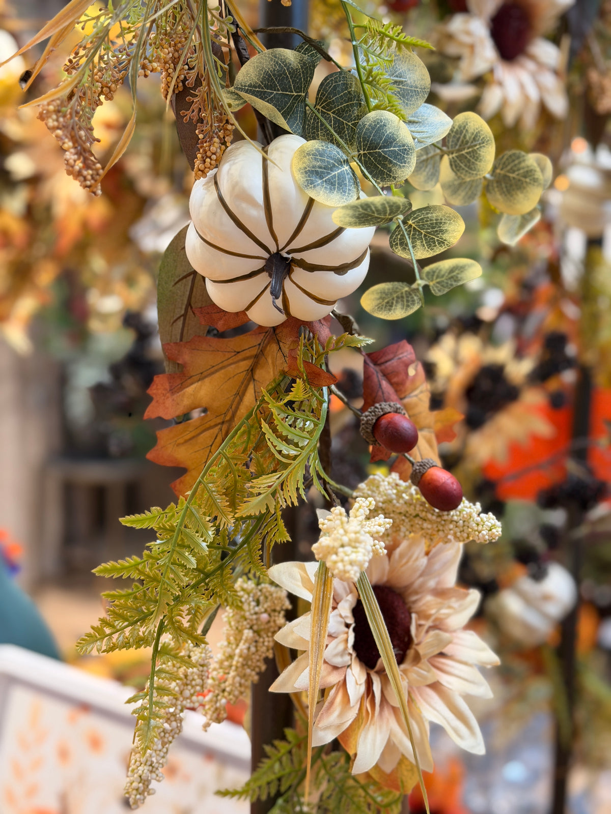 6' Liam Pumpkin Garland