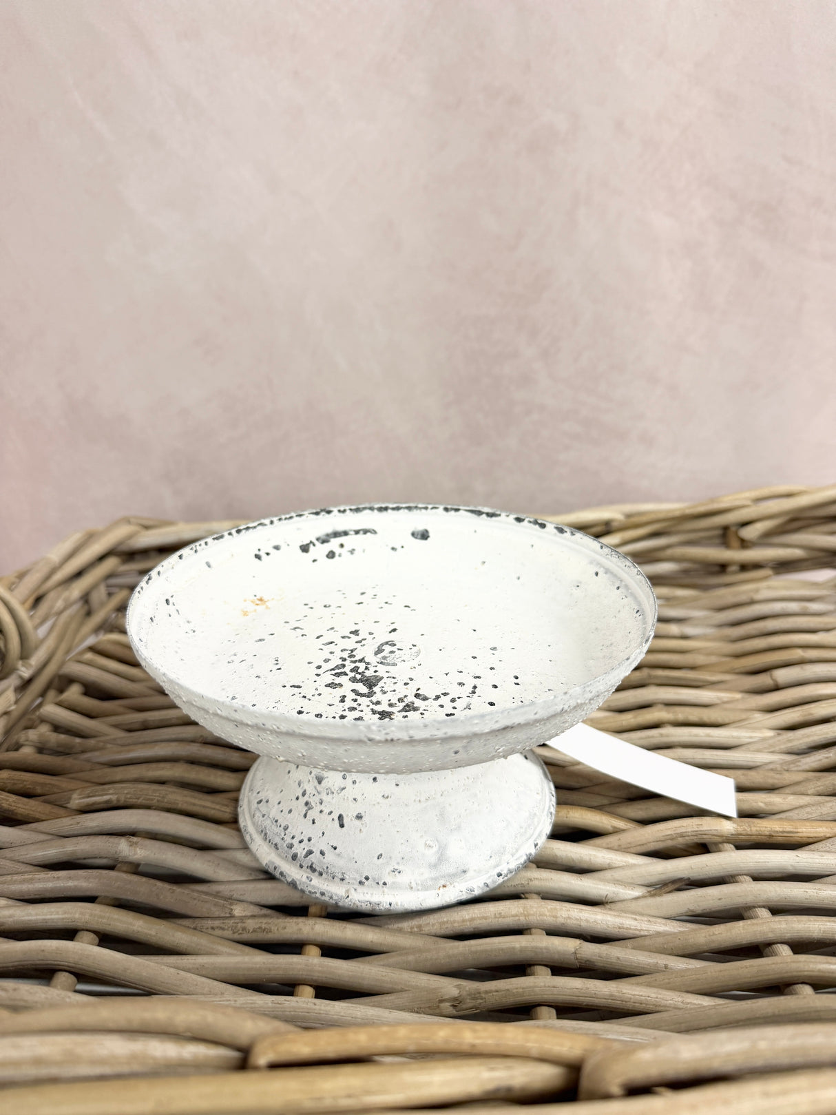 Cream Pedestal Plate