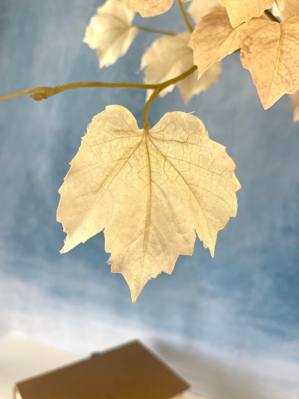 Draping Beige Maple Leaf Spray