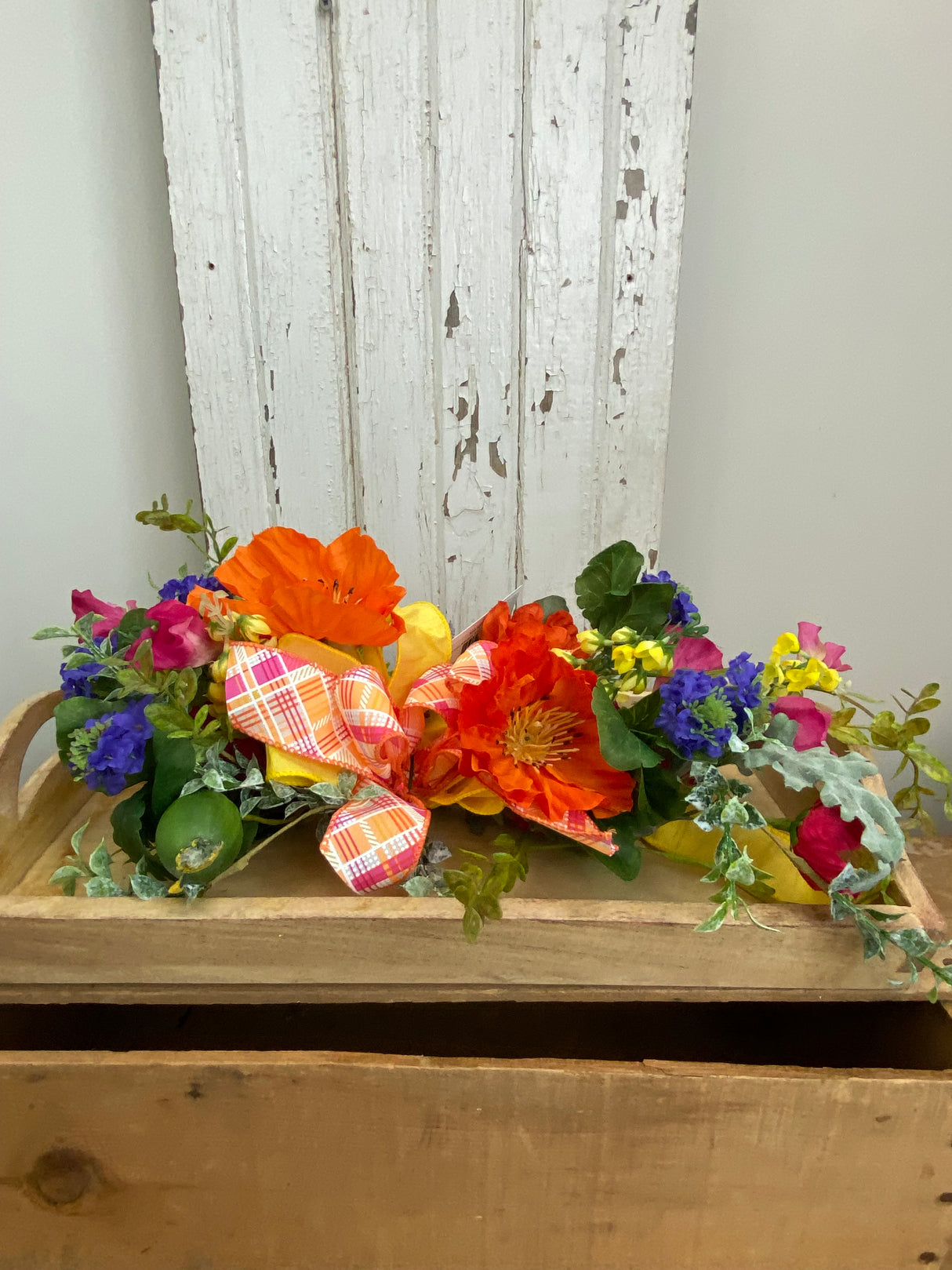 17" Summer Market Bloom Swag