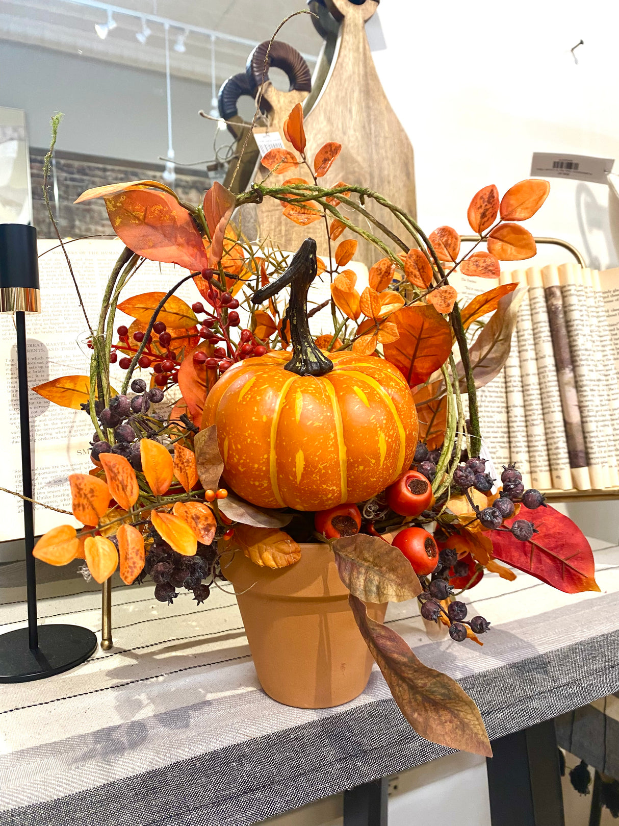 13" Autumn Keepsake Centerpiece