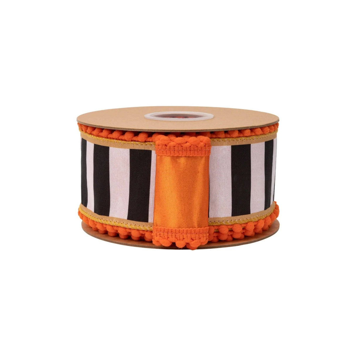 2.5" Fall Stripe Wired Dupioni Ribbon Bolt