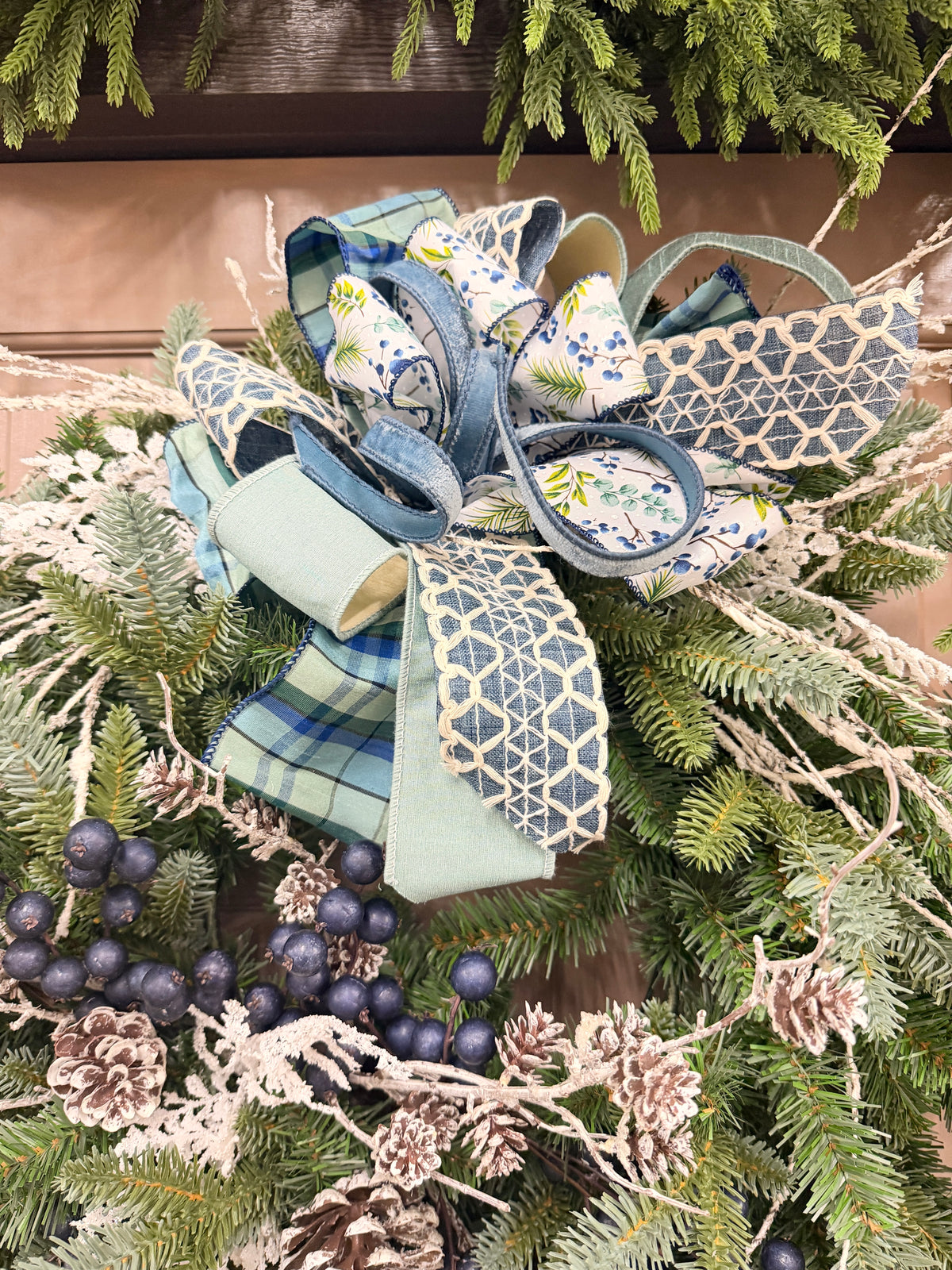 27" Frosty Forest Wreath