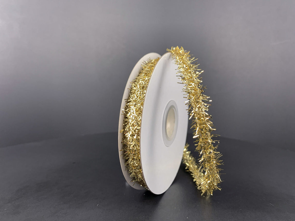 Mini Gold Tinsel Ribbon Bolt
