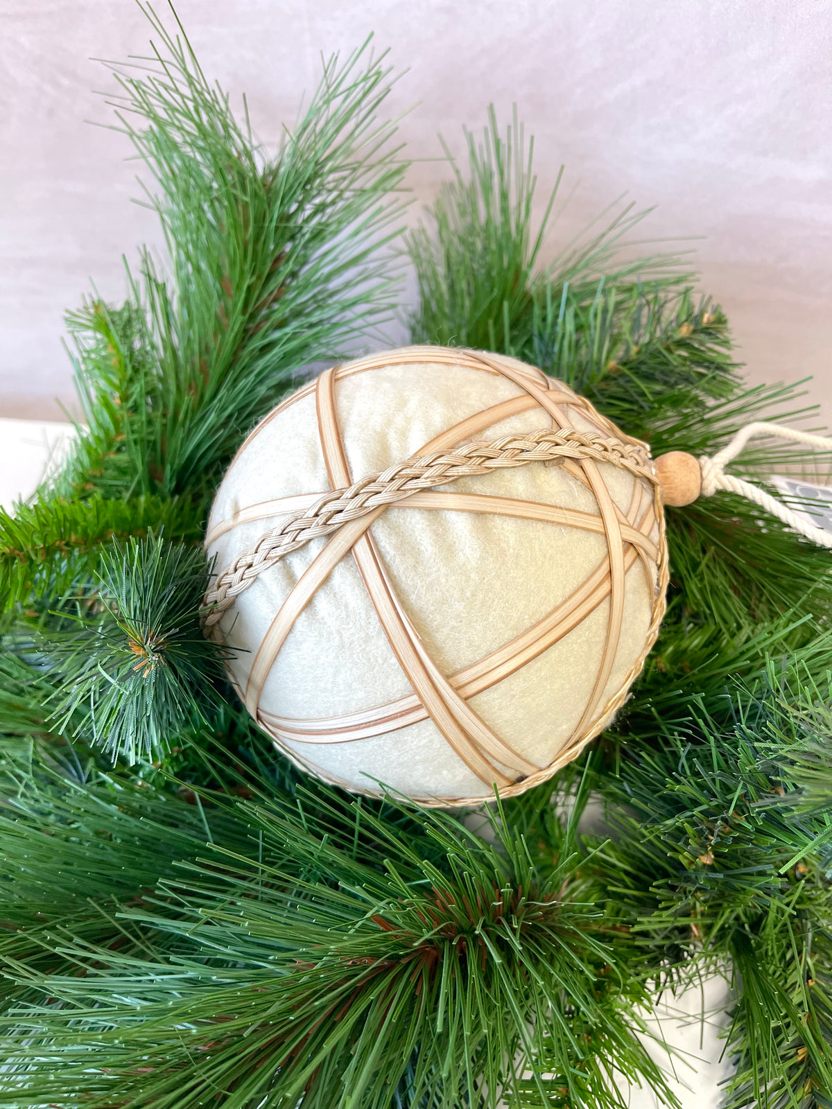 Nordic Rattan Felt Ornament