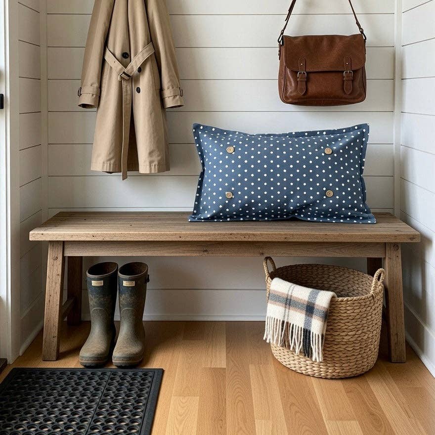 Blue Dot Interchangeable Pillow