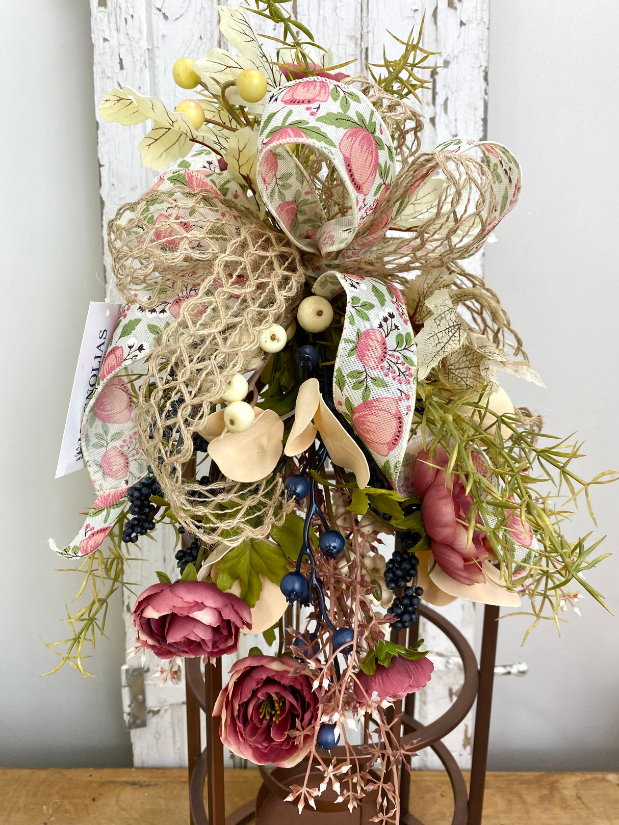 10" Muted Meadow Lantern Swag