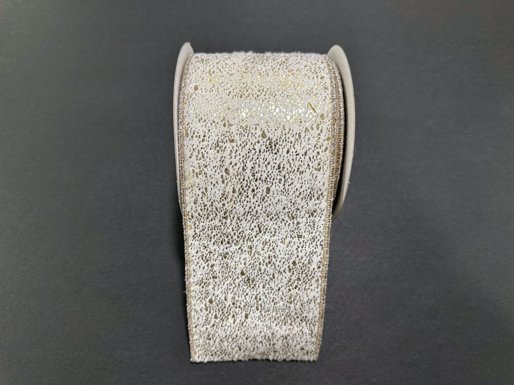 4" Champagne Fur Ribbon Bolt