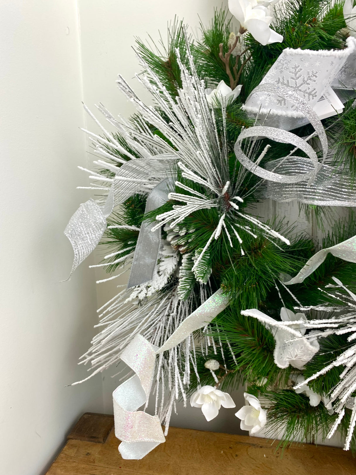27" Snowy Splendor Wreath
