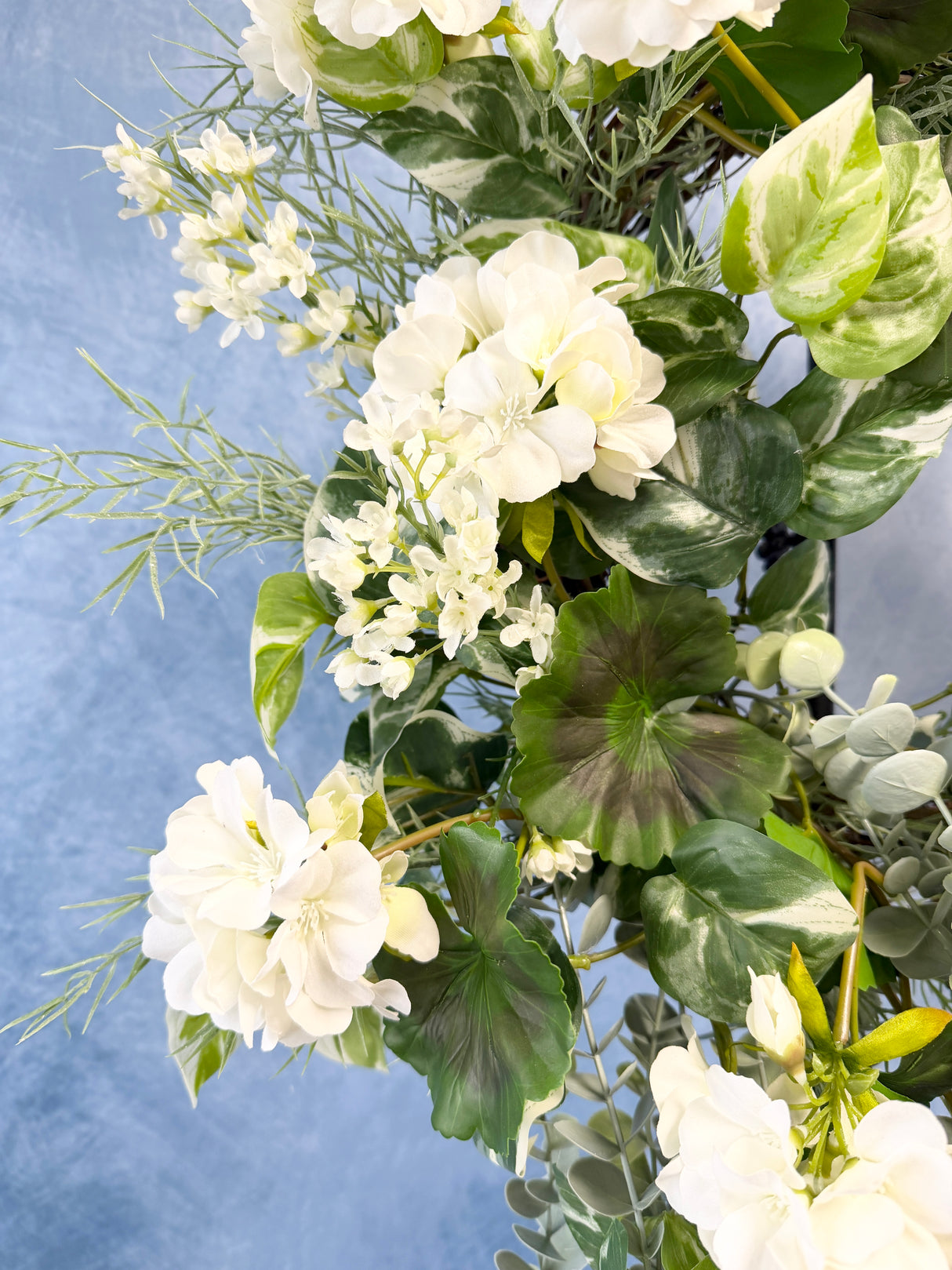 35" UV Protect Fresh Picked Blooms Wreath