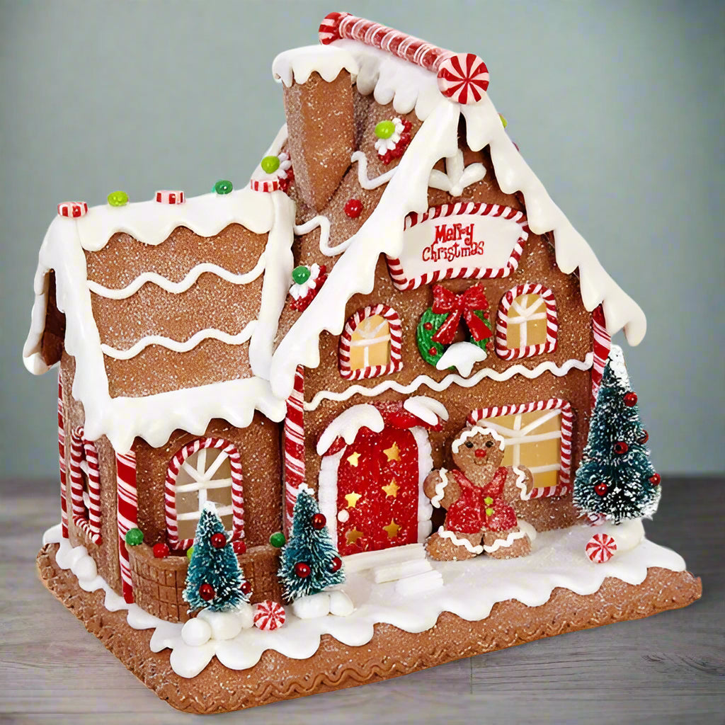 Claydough Gingerbread Lighted House