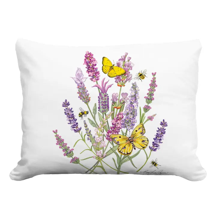 Butterfly Lavender Indoor/Outdoor Pillow