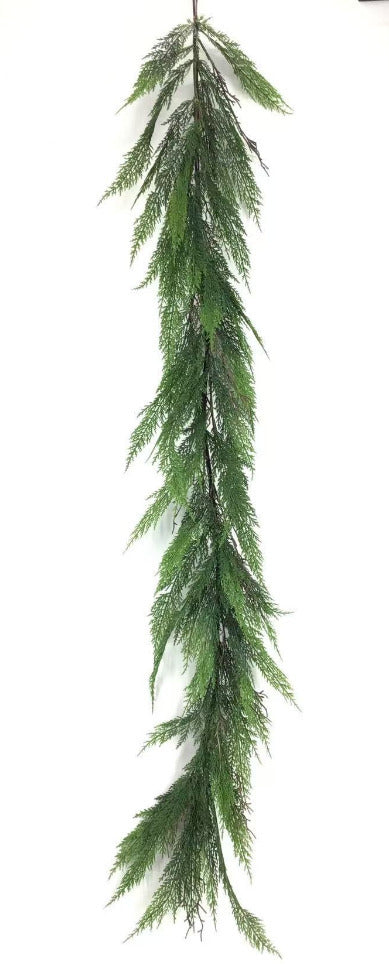 72" Winter Cypress Pine Garland