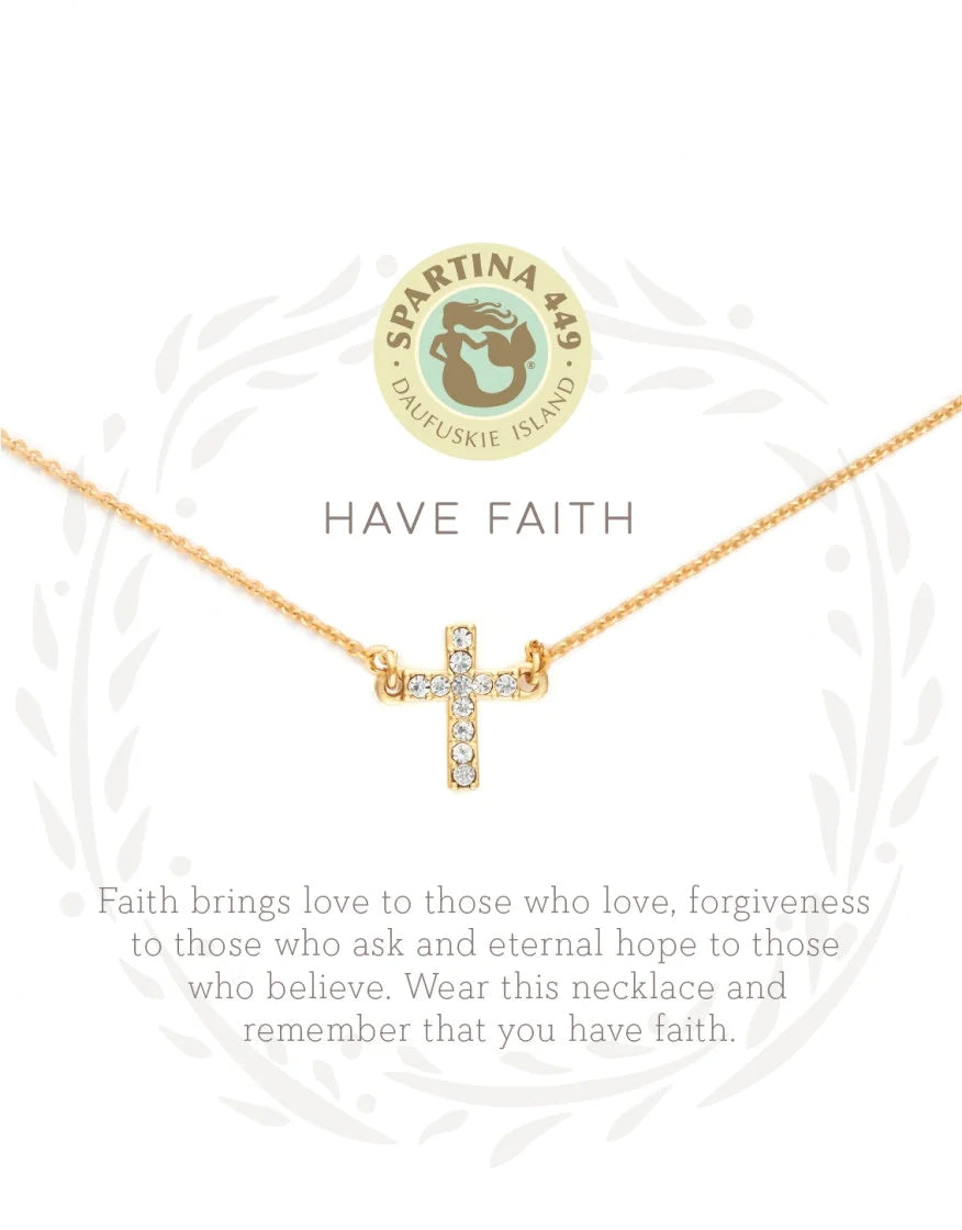 Sea La Vie Have Faith / Cross Necklace