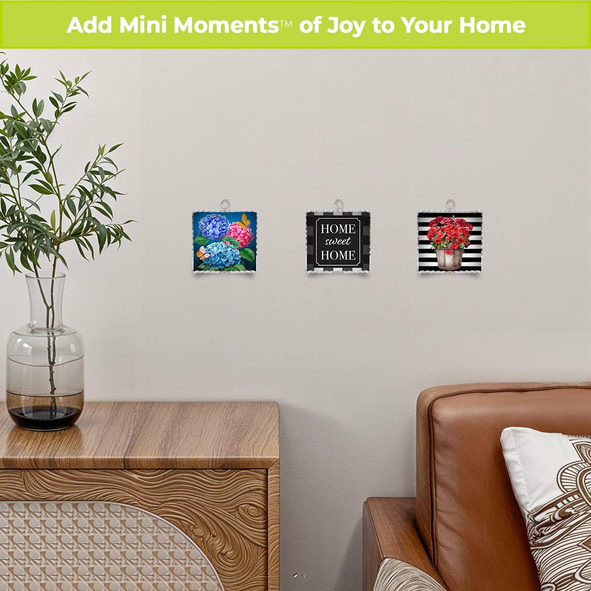 Colorful Hydrangeas Metal Mini Art