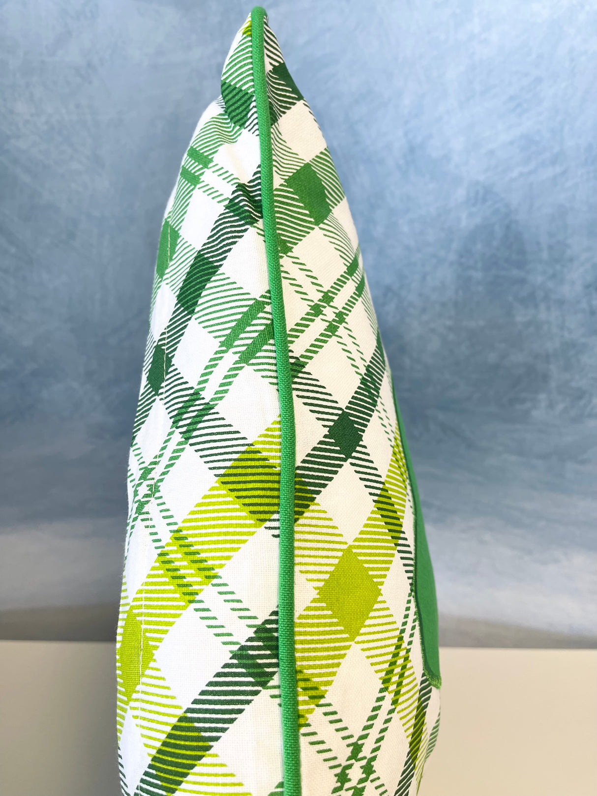 Lucky Clover Plaid Pillow