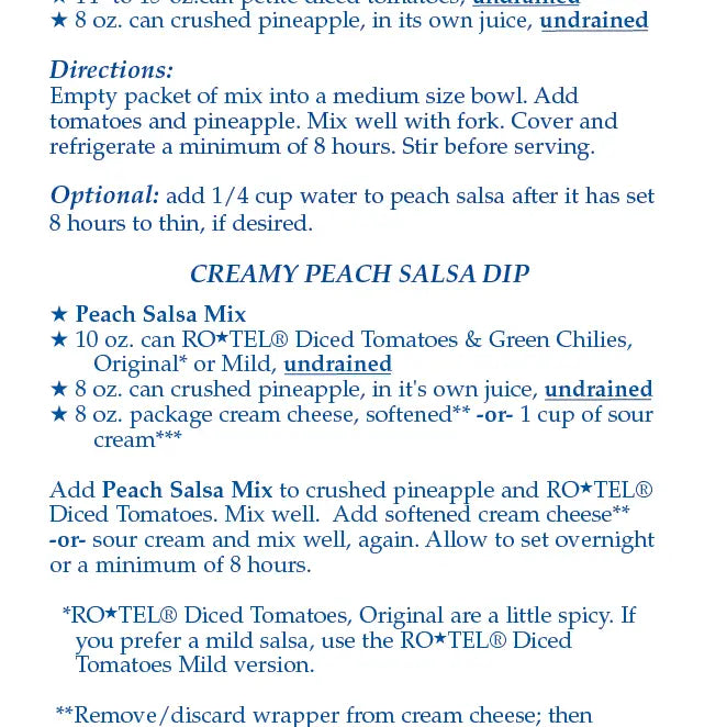 Peach Salsa Mix