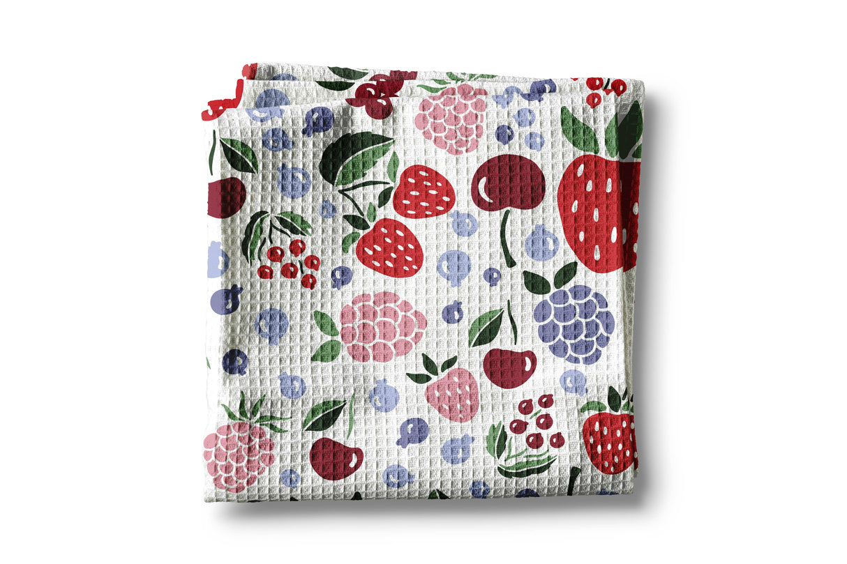 Berry Picking Tea Towel