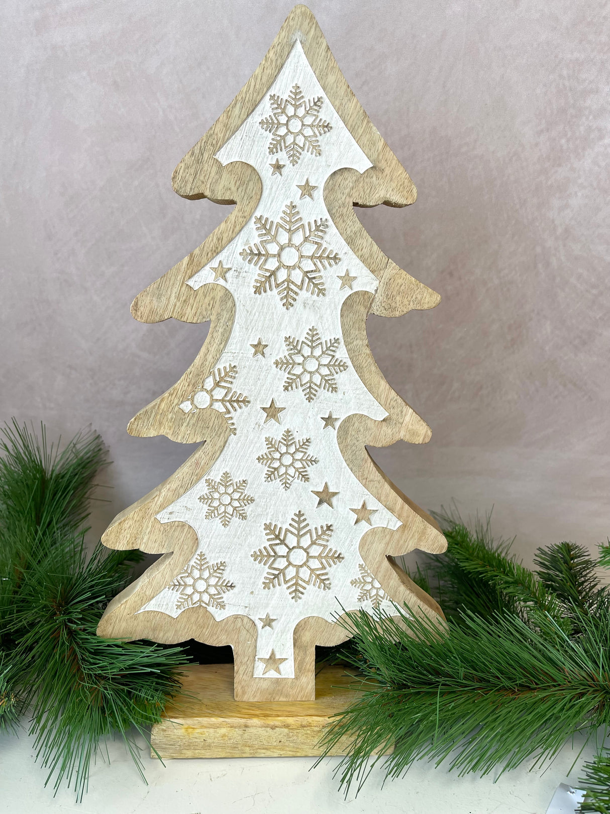 Snowflake Wood Tree - 3 Sizes